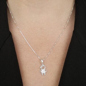 Colar Filho com Zircônia em Prata 925